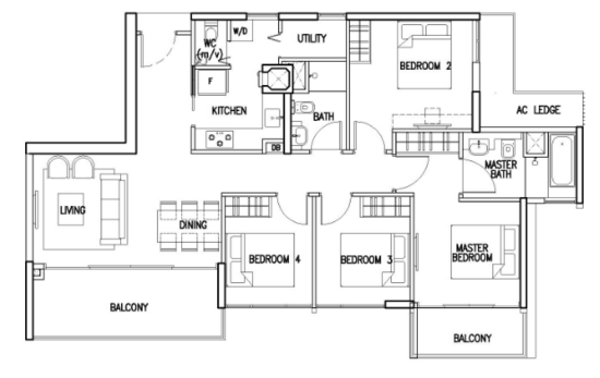 The Skywoods - Floor Plan