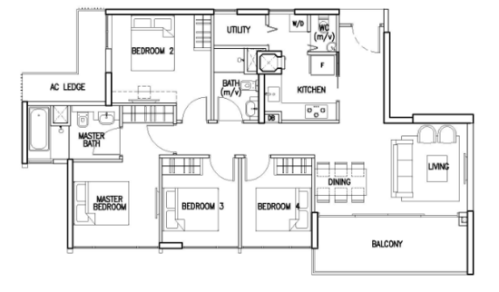 The Skywoods - Floor Plan