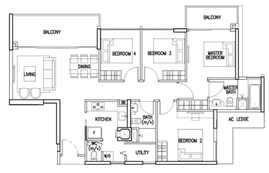 The Skywoods - Floor Plan