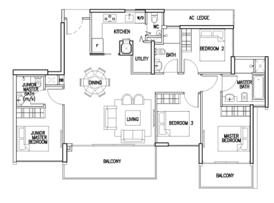 The Skywoods - Floor Plan
