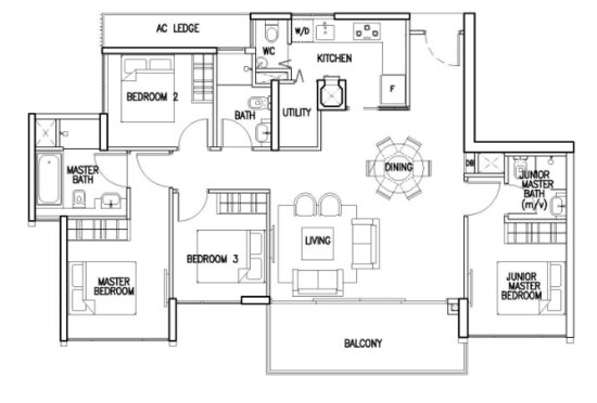 The Skywoods - Floor Plan