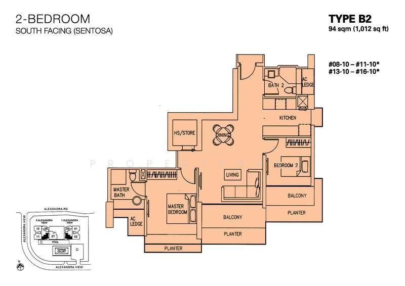 Ascentia Sky, 3 Alexandra View, Alexandra / Commonwealth, 2 Bedrooms, 1,012 sqft, Apartment For Rent, by Evelyn Elisha Tan 陈秀芬, 24004223 - 2D - PropertyGuru.com.sg