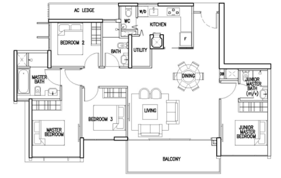 The Skywoods - Floor Plan