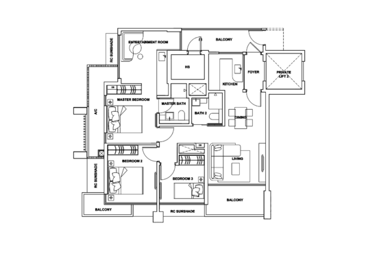 Onze @ Tanjong Pagar - Floor Plan