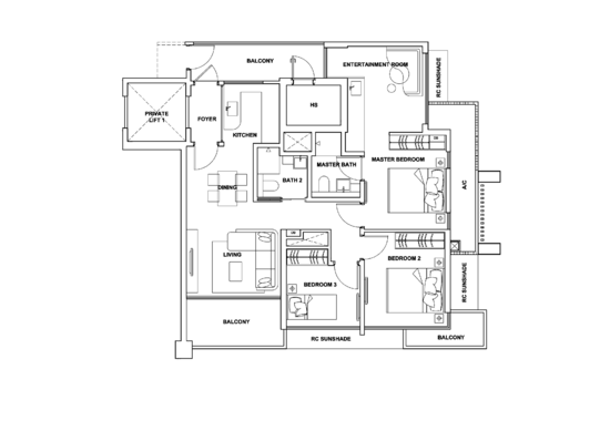 Onze @ Tanjong Pagar - Floor Plan