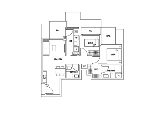 Sky Vue - Floor Plan