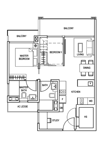 The Creek @ Bukit - Floor Plan