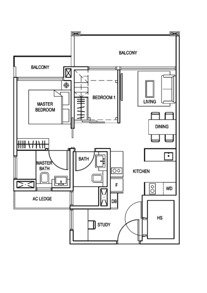 The Creek @ Bukit, 17 Toh Tuck Road, 3 Bedrooms, 721 sqft, Condominium For Rent, by Kelly Tan, 500165948 - PropertyGuru.com.sg