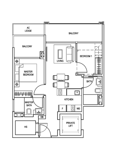 The Creek @ Bukit - Floor Plan