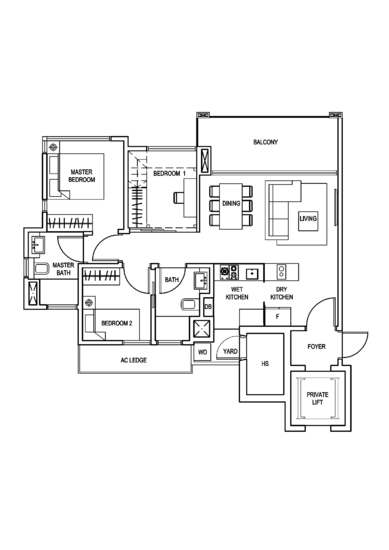 The Creek @ Bukit - Floor Plan