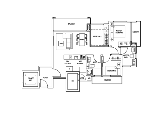 The Creek @ Bukit - Floor Plan