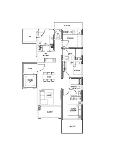 The Creek @ Bukit - Floor Plan