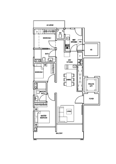 The Creek @ Bukit - Floor Plan