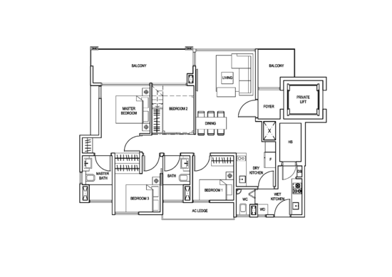 The Creek @ Bukit - Floor Plan
