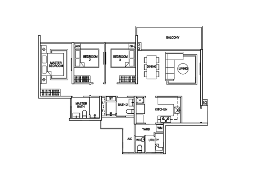 SkyPark Residences - Floor Plan