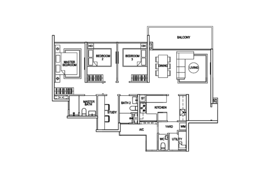 SkyPark Residences - Floor Plan