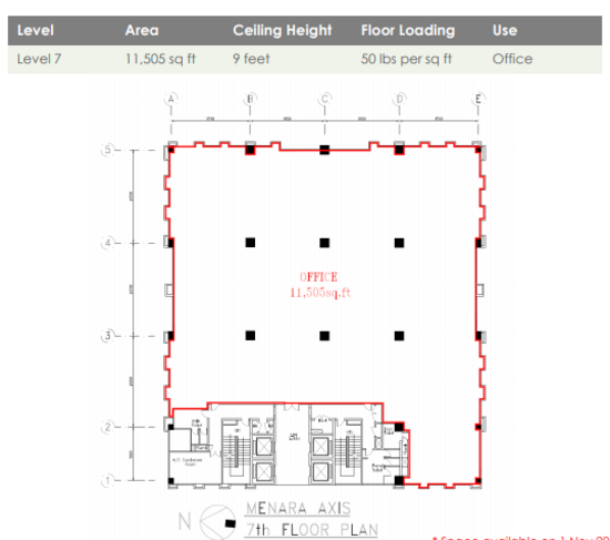 Menara Axis - Floor Plan - iProperty.com.my