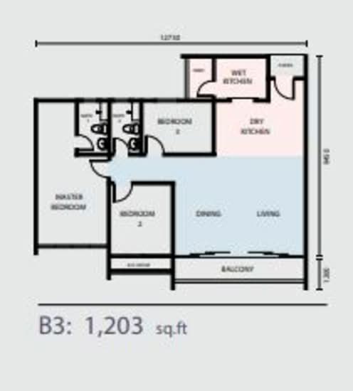Skyvilla @ D'Island - Floor Plan - iProperty.com.my