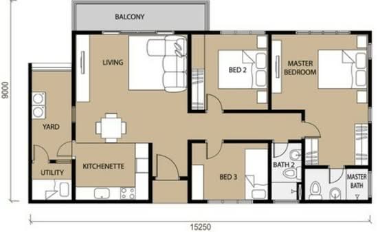 Taman Mutiara Mas - Floor Plan - iProperty.com.my