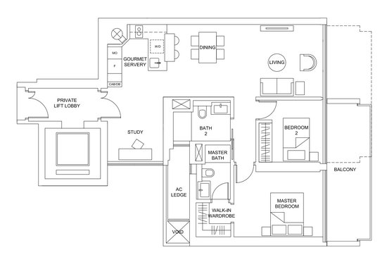 Marina One Residences - Floor Plan