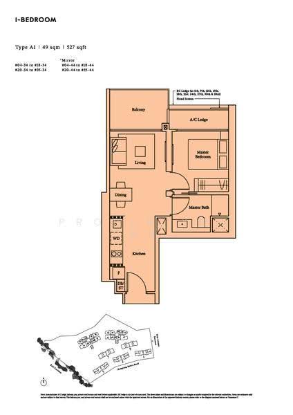 Avenue South Residence, 11 Silat Avenue, Alexandra / Commonwealth, 1 Bedroom, 527 sqft, Condominium For Rent, by Ivy Yeo, 24712606 - 2D - PropertyGuru.com.sg