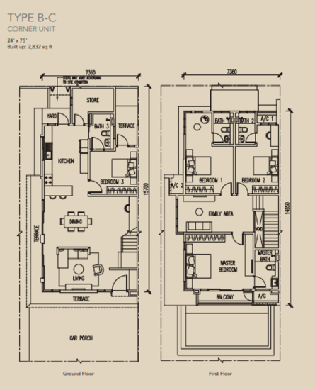 Ferrea @ Denai Alam - Floor Plan - iProperty.com.my