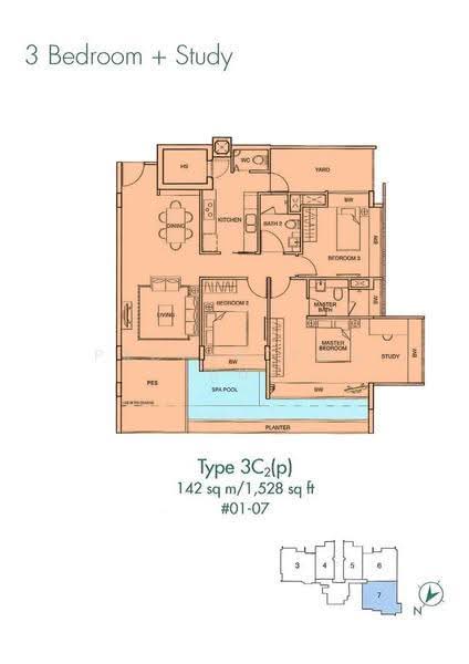 Balcon East, 482 Upper East Coast Road, Bedok / Upper East Coast, 3 Bedrooms, 1,529 sqft, Condominium For Sale, by Grace Loh, 500293132 - 2D - PropertyGuru.com.sg