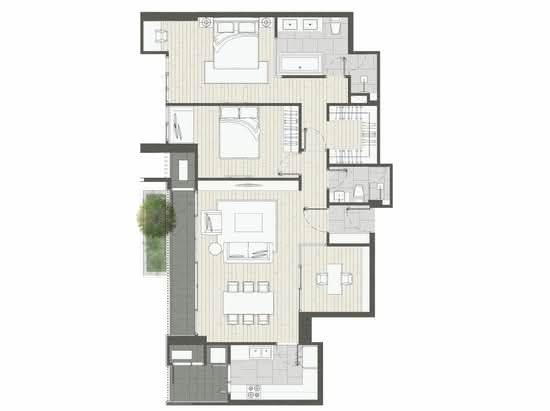 Kalm Penthouse - Floor Plan