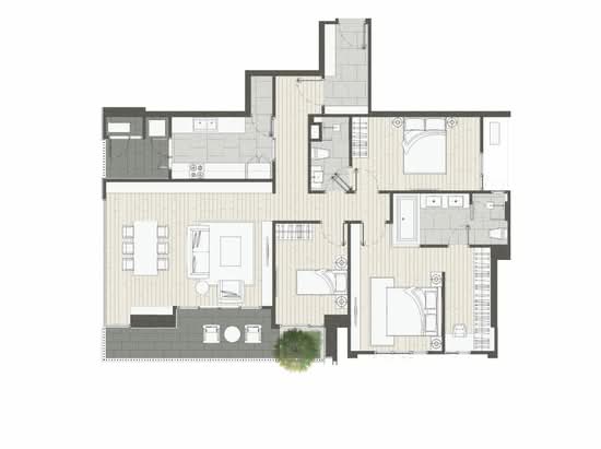 Kalm Penthouse - Floor Plan