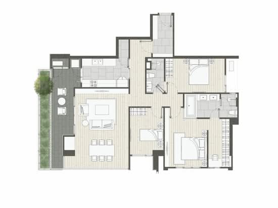 Kalm Penthouse - Floor Plan