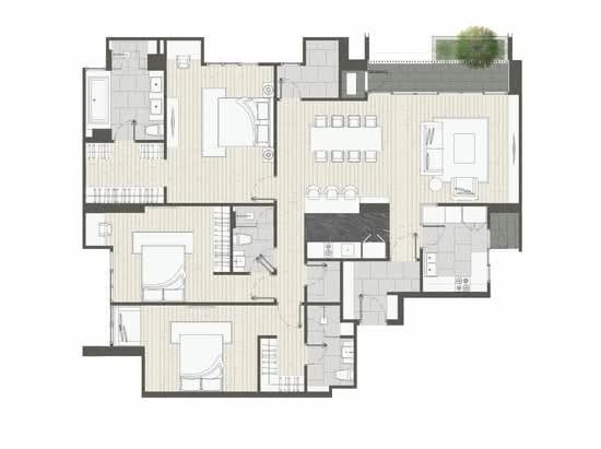 Kalm Penthouse - Floor Plan