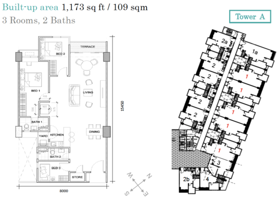 AraTre' Residences - Floor Plan