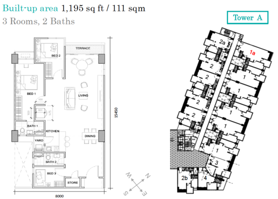 AraTre' Residences - Floor Plan