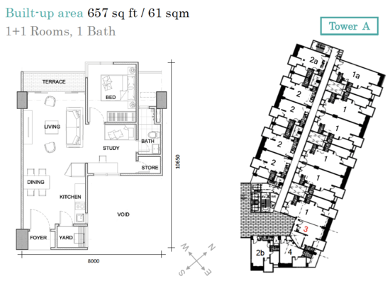 AraTre' Residences - Floor Plan