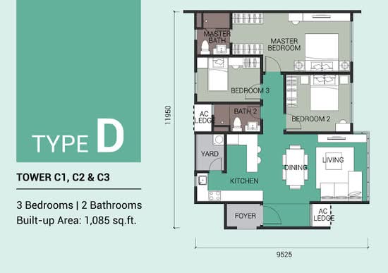Aura Residence - Floor Plan - iProperty.com.my