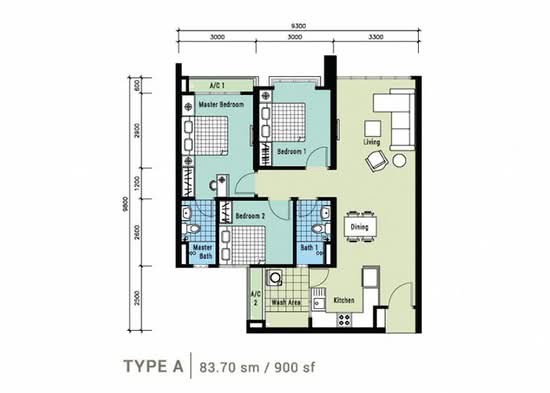 Berlian Setapak Residency - Floor Plan - iProperty.com.my