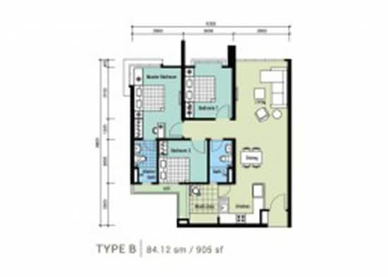 Berlian Setapak Residency - Floor Plan - iProperty.com.my