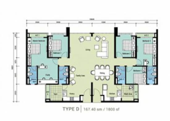 Berlian Setapak Residency - Floor Plan - iProperty.com.my