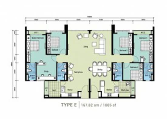 Berlian Setapak Residency - Floor Plan - iProperty.com.my