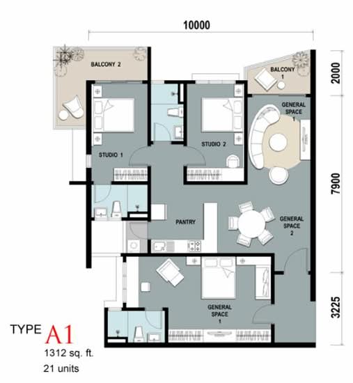 The Majestic - Floor Plan - iProperty.com.my