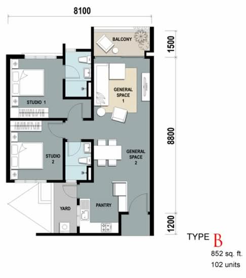 The Majestic - Floor Plan - iProperty.com.my
