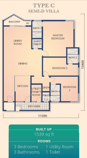 Opal Residensi - Floor Plan - iProperty.com.my