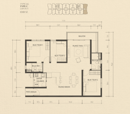 Tuan Residency - Floor Plan - iProperty.com.my