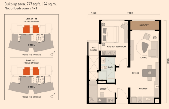 ViiA Residence @ KL Eco City - Floor Plan