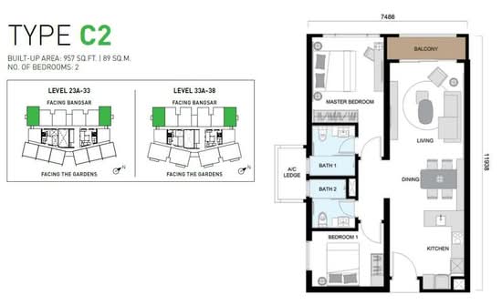 ViiA Residence @ KL Eco City - Floor Plan