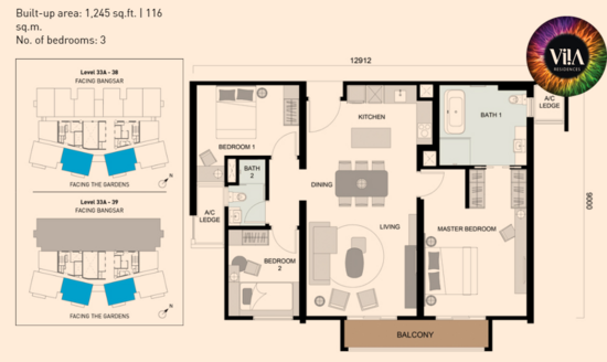 ViiA Residence @ KL Eco City - Floor Plan