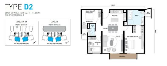 ViiA Residence @ KL Eco City - Floor Plan