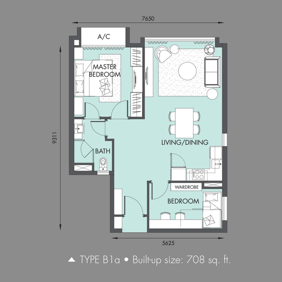 Icon Residenz 2 @ Icon City - Floor Plan - iProperty.com.my