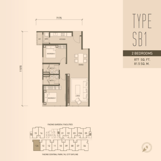 V Residence Suites @ Sunway Velocity - Floor Plan - iProperty.com.my