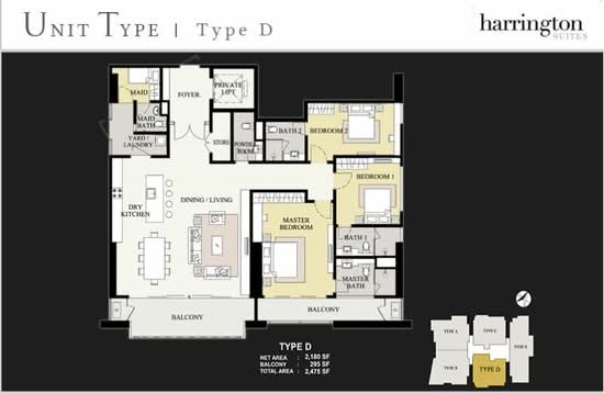 Harrington Suites - Floor Plan - iProperty.com.my